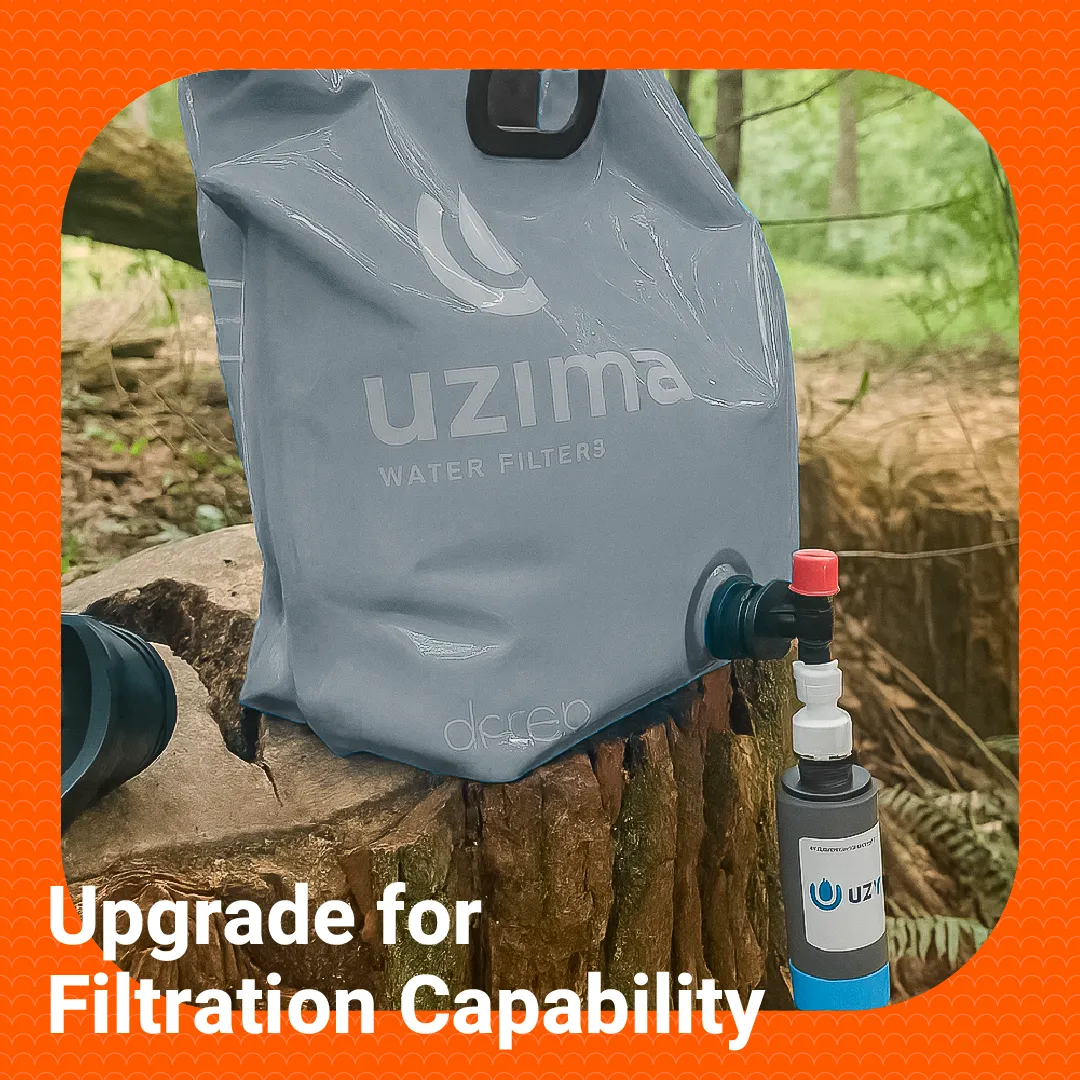 10 L D-Prep Water Bag plegable bolsa transporte agua UZIMA - Imagen 9