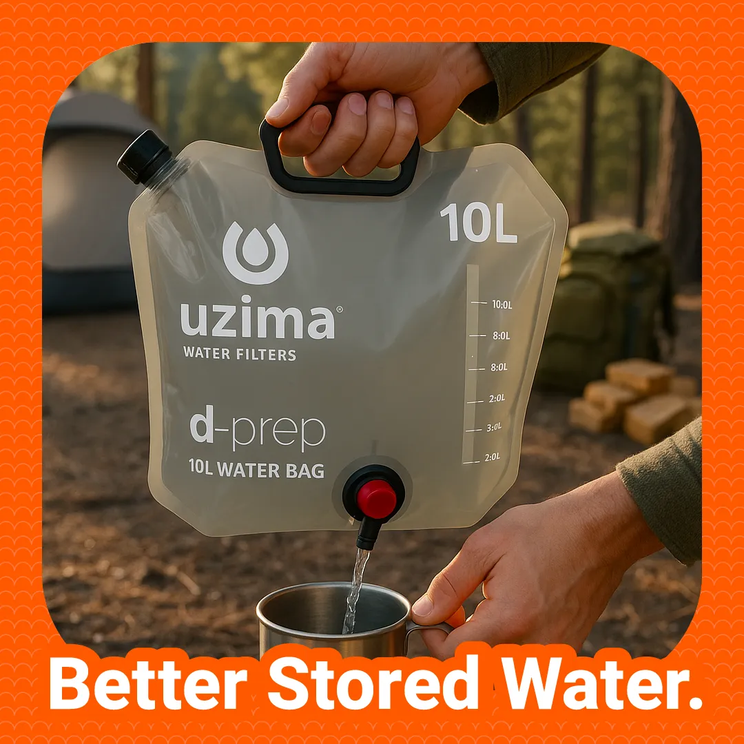 10 L D-Prep Water Bag plegable bolsa transporte agua UZIMA - Imagen 7