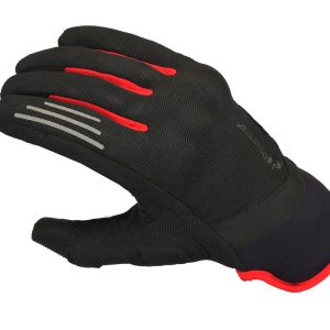 GM213R Four way air Guantes verano con protecciones rojo negro